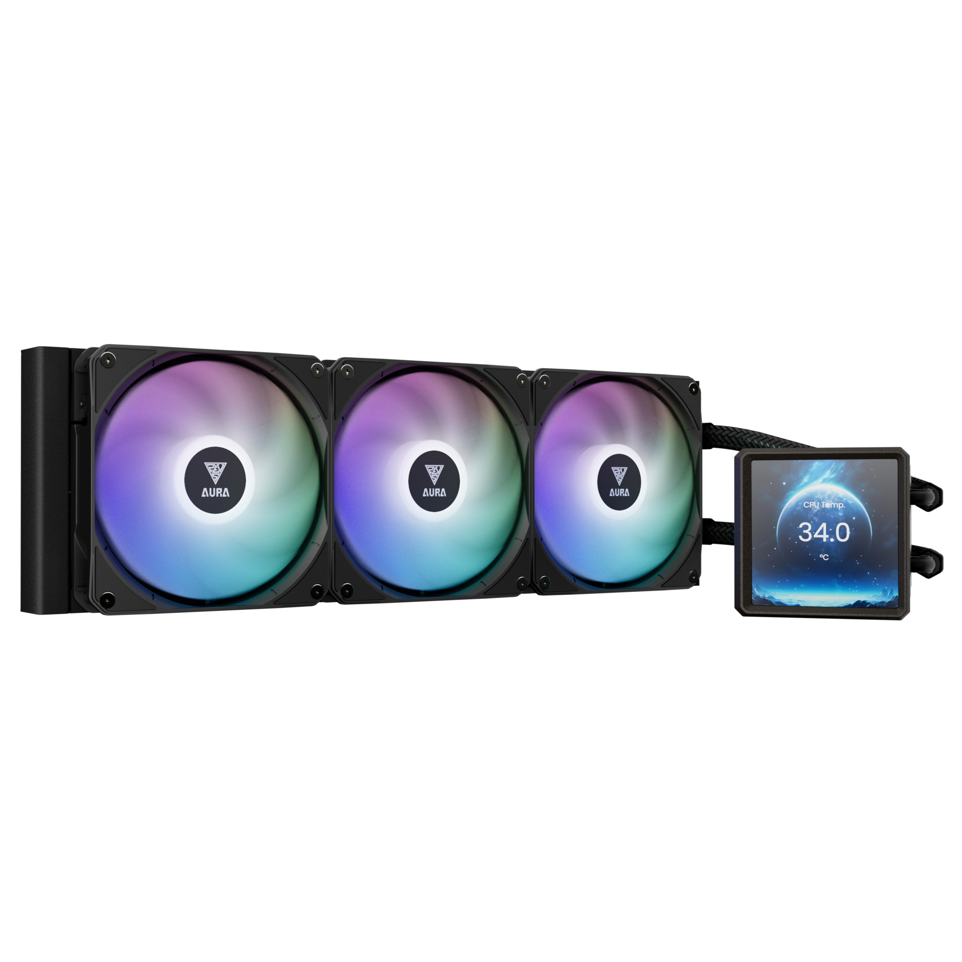 Gamdias - AURA-GL360-LCD - ������ ������ ����