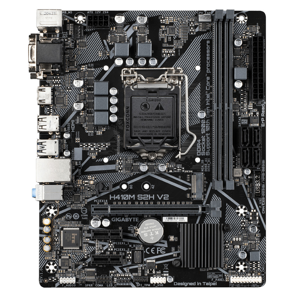 Gigabyte - H410M-S2H_V2 - התמונה להמחשה בלבד