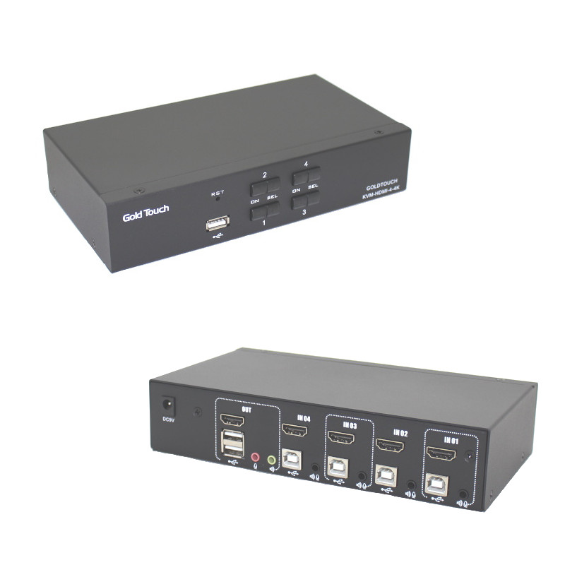 Gold Touch - KVM-HDMI-4-4K - התמונה להמחשה בלבד