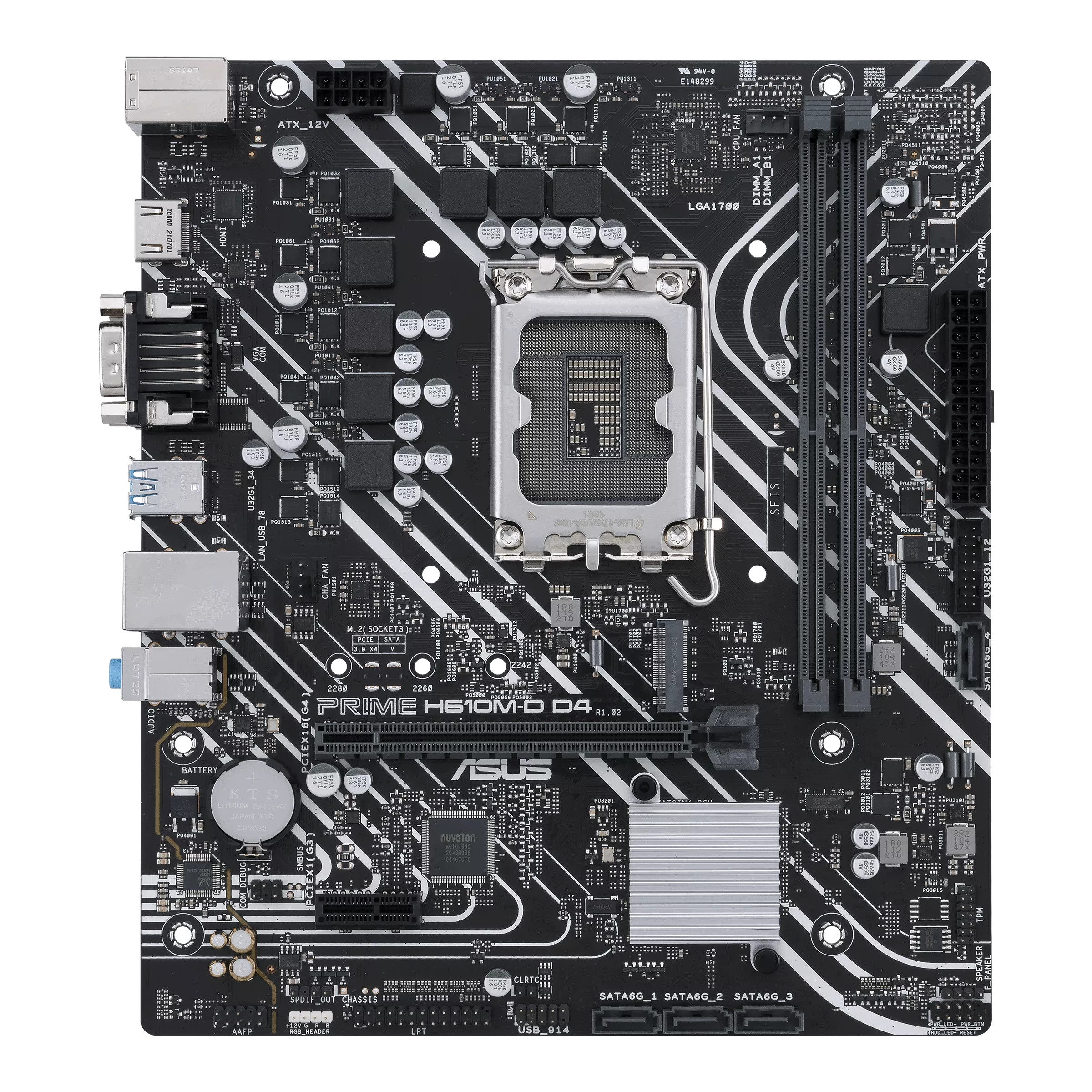 ASUS - PRIME-H610M-D-D4 - התמונה להמחשה בלבד