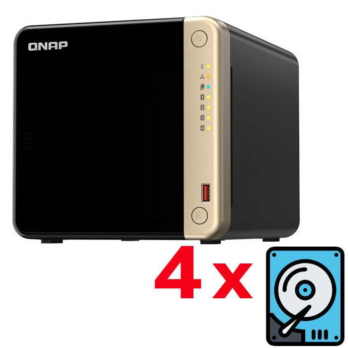 QNAP - TS-464-8G-24TB -   